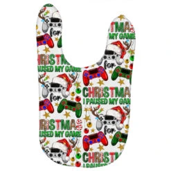 I Paused My Game For Christmas Game Controller Baby Bibs