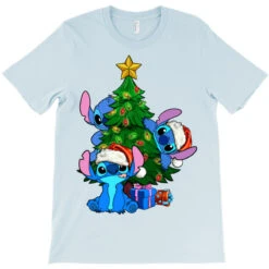 Stitch Christmas Tree T-Shirt -Noel Outfits Store pd.2524181282.24.25059599.s3.1 front light blue ffffff none x0y0 180 800x800 1