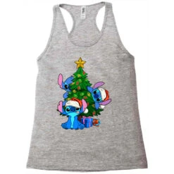Stitch Christmas Tree Racerback Tank -Noel Outfits Store pd.2524181350.45.25059599.s3.1 front grey ffffff none x8.5y0 127 800x800 1