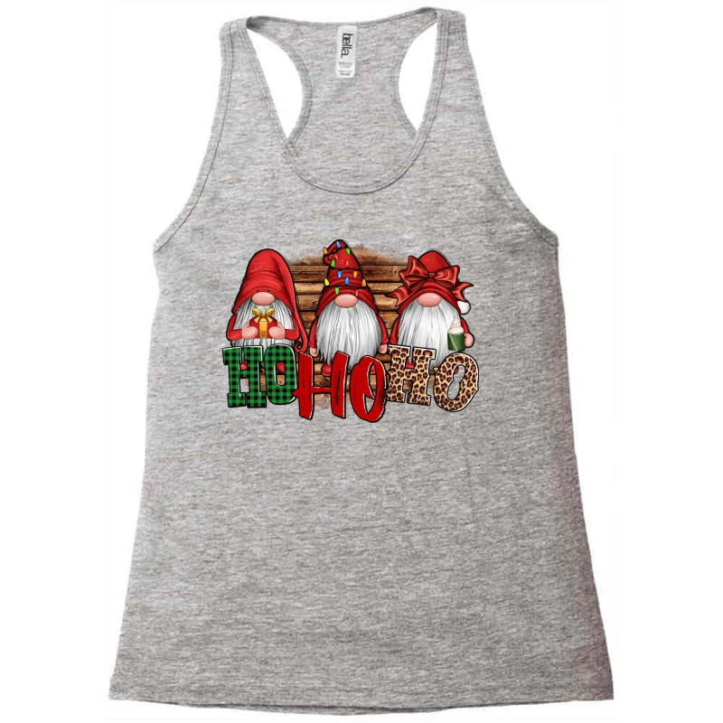 Ho Ho Ho Christmas Gnomes Racerback Tank 5 Ho Ho Ho Christmas Gnomes Racerback Tank - Image 3