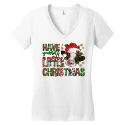 Have Yourself A Merry Little Christmas Women's V-Neck T-Shirt -Noel Outfits Store pd.2524206881.72.25058228.s3.1 front white ffffff none x0y0 138 800x800 1
