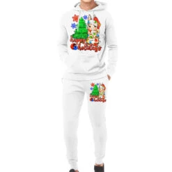 Happy Holidays Christmas Rabbit Hoodie & Jogger Set