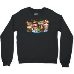 Christmas Cookie Coffee Cups Crewneck Sweatshirt -Noel Outfits Store pd.2525725014.32.25077344.s3.1 front black ffffff none x0y6 124 800x800 1