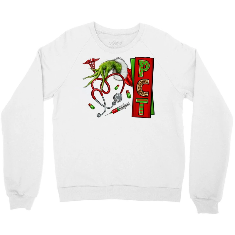 Christmas Character Nurse Crewneck Sweatshirt 5 Christmas Character Nurse Crewneck Sweatshirt - Image 3