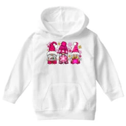 Pink Christmas Winter Gnomes Youth Hoodie -Noel Outfits Store pd.2526136200.53.25057889.s3.1 front white ffffff none x0y0 113 800x800 1