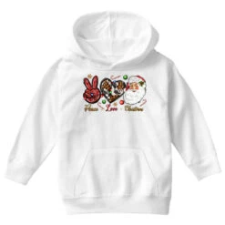 Peace Love Christmas Youth Hoodie -Noel Outfits Store pd.2526140806.53.25057806.s3.1 front white ffffff none x0y0 113 800x800 1