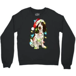 Christmas English Cocker Spaniel Crewneck Sweatshirt -Noel Outfits Store pd.2526144942.32.25083311.s3.1 front black ffffff none x7.5y0 109 800x800 1