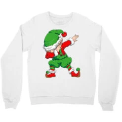 Christmas Dabbing Elf Squad Xmas Dab Kids Family M Crewneck Sweatshirt -Noel Outfits Store pd.2526173231.32.25065805.s3.1 front white ffffff none x0y0 124 800x800 1