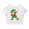 Christmas Dabbing Elf Squad Xmas Dab Kids Family M Crop Top -Noel Outfits Store pd.2526173291.87.25065805.s3.1 front white ffffff none x16y0 114 800x800 1