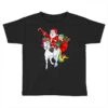 Christmas Santa Elf Riding Unicorn Xmas Magical Ra Toddler T-shirt -Noel Outfits Store pd.2526174285.58.25065794.s3.1 front black ffffff none x3y0 129 800x800 1