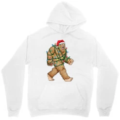 Bigfoot Santa Christmas Tree Lights Xmas Sasquatch Unisex Hoodie -Noel Outfits Store pd.2526186650.31.25069008.s3.1 front white ffffff none x13y0 92 800x800 1