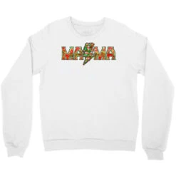 Mama Christmas Lightning Bolt Crewneck Sweatshirt -Noel Outfits Store pd.2526259736.32.25057770.s3.1 front white ffffff none x0y0 124 800x800 1