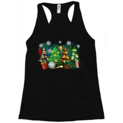 Christmas Trees With Volleyball Racerback Tank -Noel Outfits Store pd.2526263876.45.25084800.s3.1 front black ffffff none x0y0 144 800x800 1