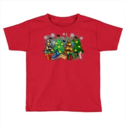 Christmas Trees With Hockey Toddler T-shirt