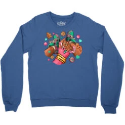 Pink Christmas Black Girl Sneakers Crewneck Sweatshirt -Noel Outfits Store pd.2526264502.32.25083372.s3.1 front royal blue ffffff none x0y0 124 800x800 1