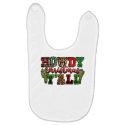 Howdy Christmas Y'all Baby Bibs