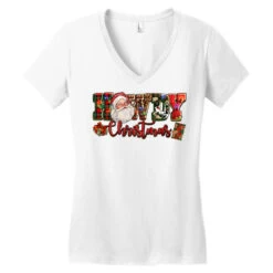 Howdy Christmas Santa Women's V-Neck T-Shirt -Noel Outfits Store pd.2526277028.72.25057755.s3.1 front white ffffff none x0y0 138 800x800 1