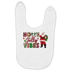 Holly Jolly Vibes Christmas With Santa Baby Bibs
