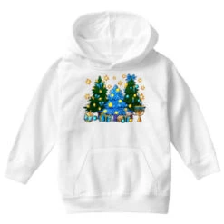 Hannukah Christmas Trees Youth Hoodie -Noel Outfits Store pd.2526278322.53.25057749.s3.1 front white ffffff none x0y0 113 800x800 1