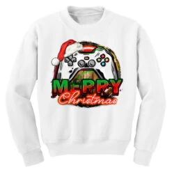 Gamer Merry Christmas Youth Sweatshirt 9 Gamer Merry Christmas Youth Sweatshirt -Noel Outfits Store pd.2526284664.52.25057747.s3.1 front white ffffff none x0y0 169 800x800 1