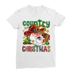 Country Christmas Ladies Fitted T-Shirt -Noel Outfits Store pd.2526287562.36.25057726.s3.1 front white ffffff none x0y0 154 800x800 1