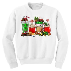Christmas Tractor Coffee Cup Youth Sweatshirt -Noel Outfits Store pd.2526288492.52.25057701.s3.1 front white ffffff none x0y0 169 800x800 1