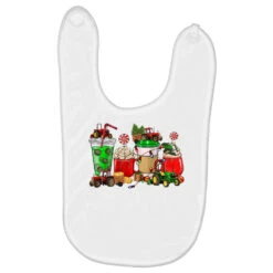 Christmas Tractor Coffee Cup Baby Bibs