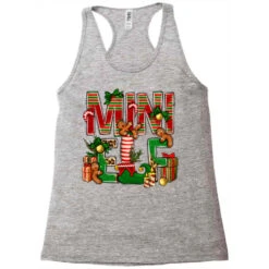 Christmas Mini Elf Racerback Tank -Noel Outfits Store pd.2526289179.45.25057695.s3.1 front grey ffffff none x0y0 144 800x800 1