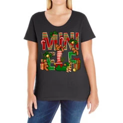 Christmas Mini Elf Ladies Curvy T-Shirt