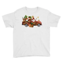 Christmas Truck Elf Santa Snowman Reindeer Youth Tee -Noel Outfits Store pd.2526289442.37.25057693.s3.1 front white ffffff none x0y0 129 800x800 1