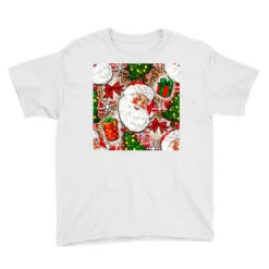 Christmas Santa Claus And Gift Box Youth Tee -Noel Outfits Store pd.2526290081.37.25057689.s3.2 front white ffffff none x0y0 129 800x800 1