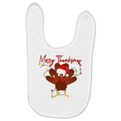 Thanksgiving Christmas Happy Thanksmas Baby Bibs