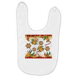 Christmas Gingerbread Cookies And Candy Cane Baby Bibs