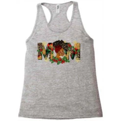 Afro Woman Christmas Mom Racerback Tank -Noel Outfits Store pd.2526337932.45.25087071.s3.1 front grey ffffff none x0y0 144 800x800 1
