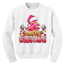Pink Merry Christmas Youth Sweatshirt -Noel Outfits Store pd.2526355063.52.25087096.s3.1 front white ffffff none x0y0 169 800x800 1