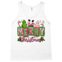 Pink Christmas Vibes Tank Top -Noel Outfits Store pd.2526355152.30.25087089.s3.1 front white ffffff none x0y0 180 800x800 1