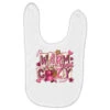 Pink Christmas Warm And Cozy With Hot Chocolate Baby Bibs