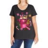 Pink Christmas Hot Chocolate Coffee Cup Ladies Curvy T-Shirt 2 Pink Christmas Hot Chocolate Coffee Cup Ladies Curvy T-Shirt -Noel Outfits Store pd.2526358929.116.25087077.s3.1 front black ffffff none x0y0 133 800x800 1