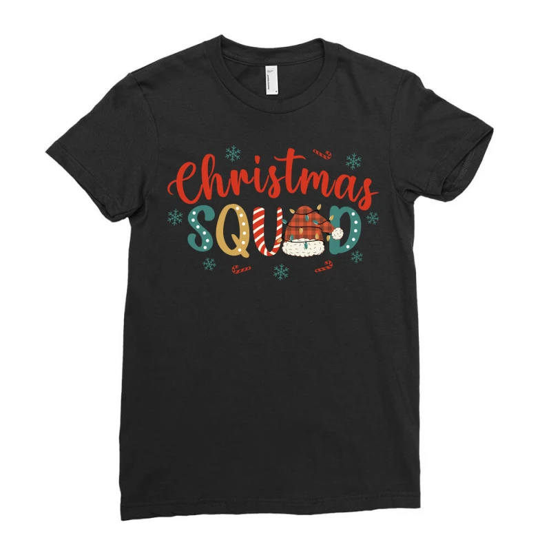 Christmas Squad Svg Ladies Fitted T-Shirt 5 Christmas Squad Svg Ladies Fitted T-Shirt - Image 3