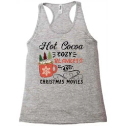 Hot Cocoa Cozy Blankets And Christmas Racerback Tank -Noel Outfits Store pd.2526364916.45.25087376.s3.1 front grey ffffff none x0y0 144 800x800 1