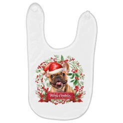 Merry Christmas Dog Baby Bibs