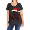 Merry Off Season And Happy Christmas Ladies Curvy T-Shirt 1 Merry Off Season And Happy Christmas Ladies Curvy T-Shirt -Noel Outfits Store pd.2526365213.116.25087378.s3.1 front black ffffff none x0y0 133 800x800 1