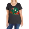Black Man Santa Claus Christmas Ladies Curvy T-Shirt -Noel Outfits Store pd.2526365342.116.25087694.s3.1 front black ffffff none x0y0 133 800x800 1