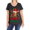 Merry And Bright Cow With Christmas Lights Ladies Curvy T-Shirt -Noel Outfits Store pd.2526365471.116.25087702.s3.1 front black ffffff none x3.5y0 126 800x800 1