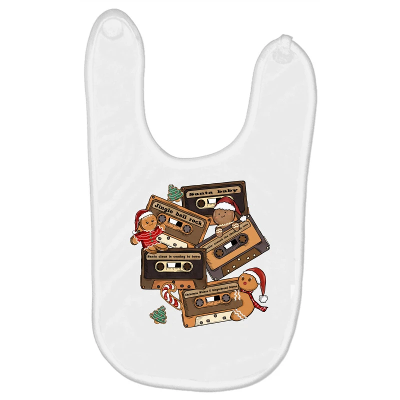 Christmas Wishes & Gingerbread Kisses Baby Bibs 3 Christmas Wishes & Gingerbread Kisses Baby Bibs