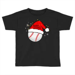 Christmas Baseball Seasons Greetings Toddler T-shirt