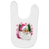 Pink Christmas Santa Claus Baby Bibs