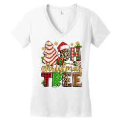 Oh Christmas Tree Women's V-Neck T-Shirt -Noel Outfits Store pd.2526429796.72.25087046.s3.1 front white ffffff none x0y0 138 800x800 1