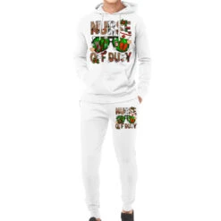 Nurse Off Duty Christmas Hoodie & Jogger Set