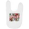 Nursing Is A Work Of Heart Christmas Baby Bibs